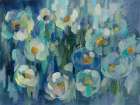 Pretty Blue Floral Art Print