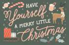 Reindeer Holiday I Art Print