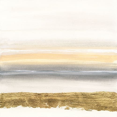 Gold and Gray Sand III Art Print