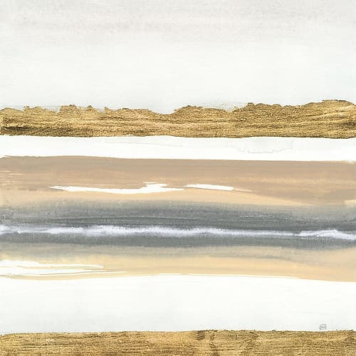Gold and Gray Sand IV Art Print