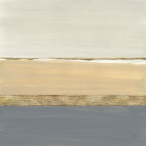 Gold Strips I Art Print