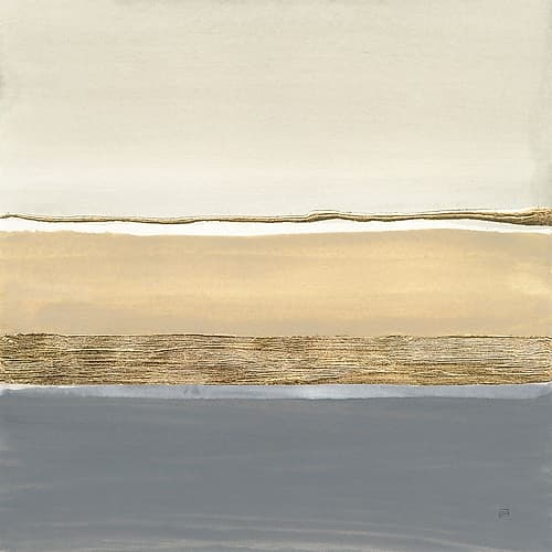 Gold Strips II Art Print