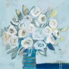 White Roses Light Crop Art Print