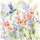 Hummingbird Meadow Art Print