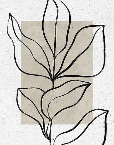 Color Block Balance II Nature Print