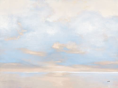 Glint on the Horizon Blue Coastal Print