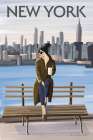 Girl in New York II Art Print