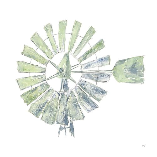 Textural Windmill III Art Print