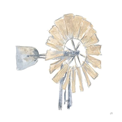 Textural Windmill IV Minimalist Print