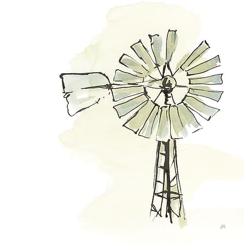 Windmill I Art Print