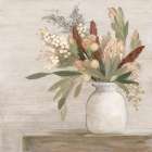 Protea Still Life I Neutral Art Print