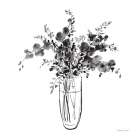 Garden Cuttings I Black Art Print