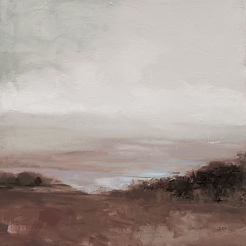 Glowing Valley Brown Art Print