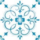 Blooming Orchard Tile II Art Print