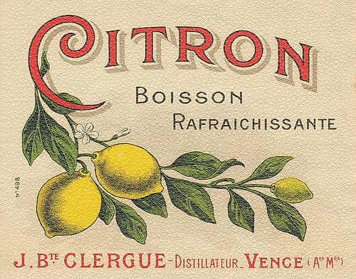 Lemon Label Art Print