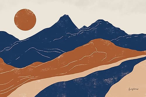 Colorful Peru Trails Landscape Print