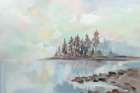 Foggy Lake Art Print
