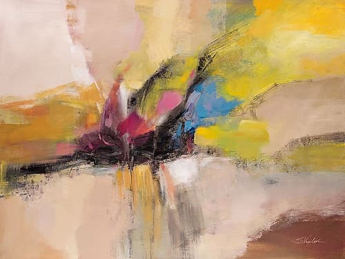 April Skylight Art abstrait reproduction