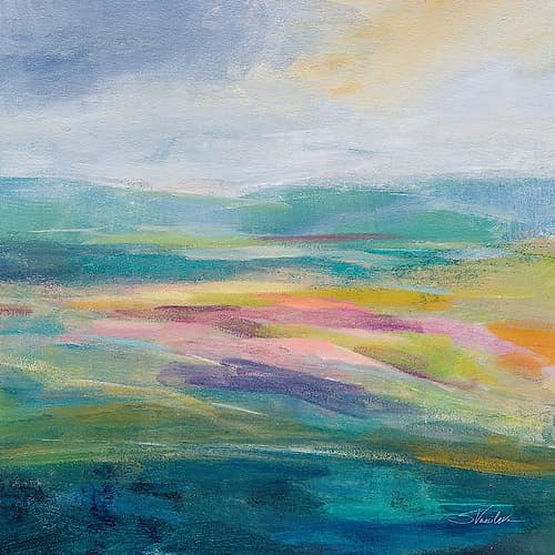 Flower Hill II Art Print