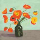 Orange Poppies Art Print
