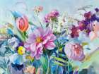 High Summer Garden I Art Print
