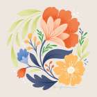 Floral Study I Bright Art Print