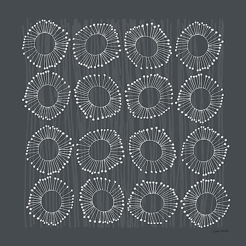 Main Street Twirled Gray Art Print
