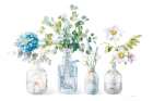Beach Flowers I no coral Art Print