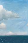 Open Sea Blue Crop Art Print