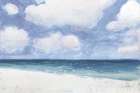 Seascape IV Blue Crop Art Print
