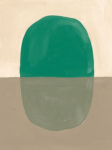 Encapsulate I Green Minimalist Print
