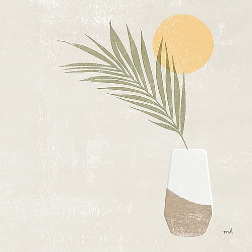 Sun Palm II Sq Nature Print