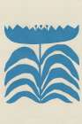 Delighted III Blue Vertical Art Print