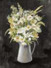 Farm Bouquet on Black Art Print