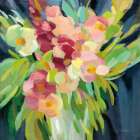 Spring Flowers in a Vase I Art Print