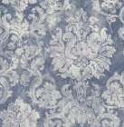 Blue Damask Art Print