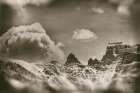 Sepia Peaks Landscape Print
