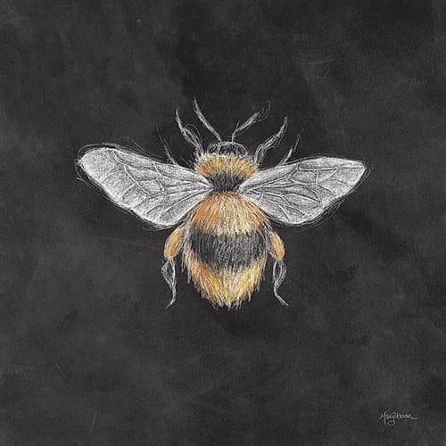 Late Summer Harvest Bee I Minimalist Print