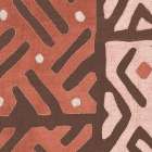 Kuba Cloth I Square II Blush Art Print