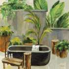 Tropical Bath I Bathroom Art Print