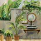 Tropical Bath II Bathroom Art Print