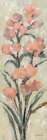 Tall Blush Flowers I Art Print