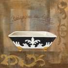 French Bathtub II Bathroom Art Print