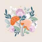 Fantastic Fungi II Art Print