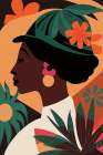 Boho Woman III Art Print