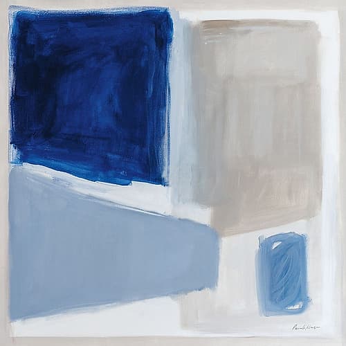 Blue and Brew Abstract Art Print