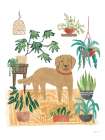 Urban Jungle Dogs III White SP Art Print