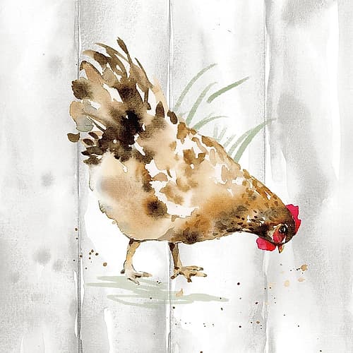 Home to Roost III Barn Board Art Print