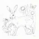In The Garden III Sketch Art Print