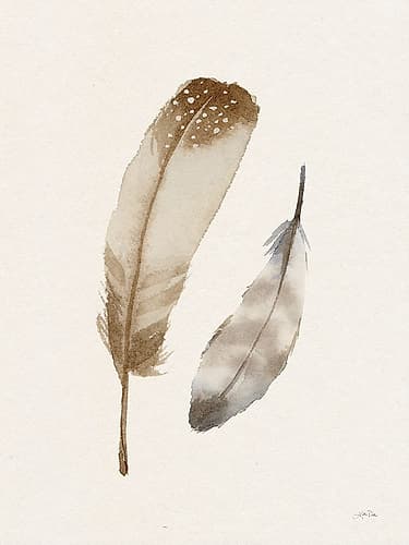 Falling Feathers III Minimalist Print